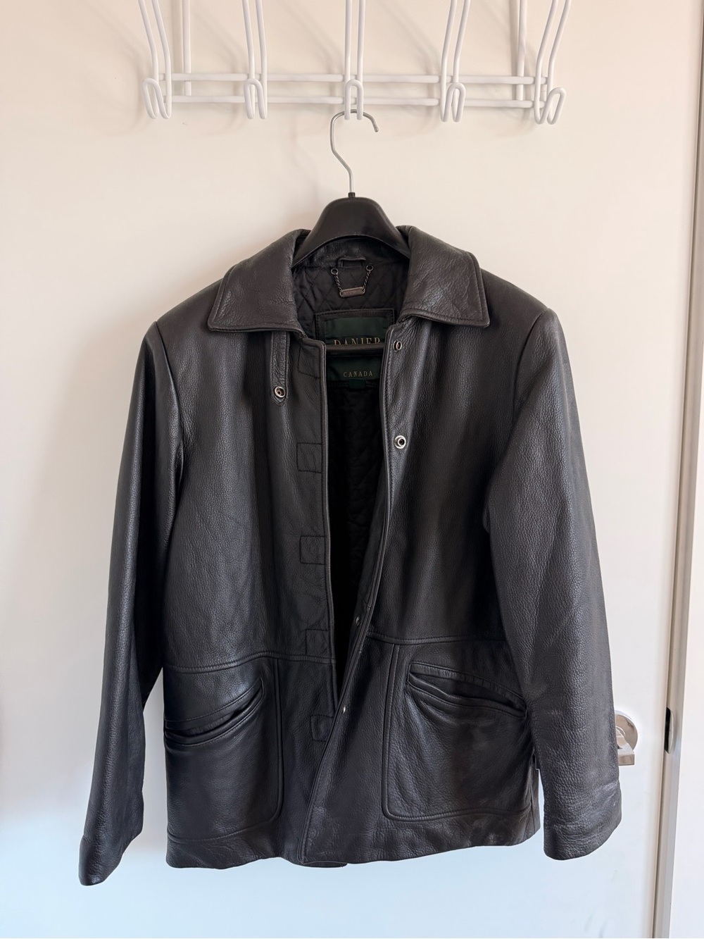 Danier Black Leather Jacket